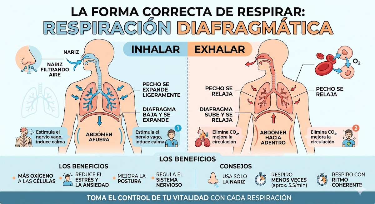 Respiración diafragmática